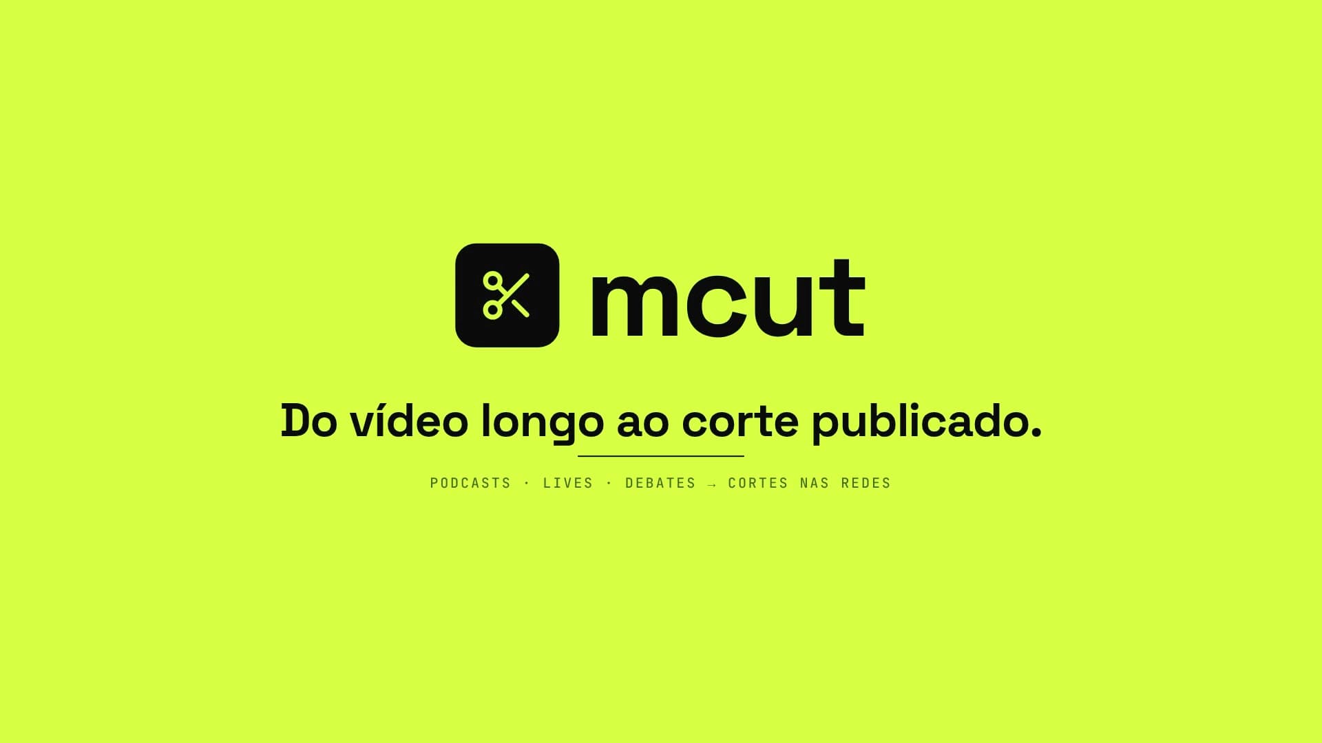 Prévia do vídeo de apresentação do mcut